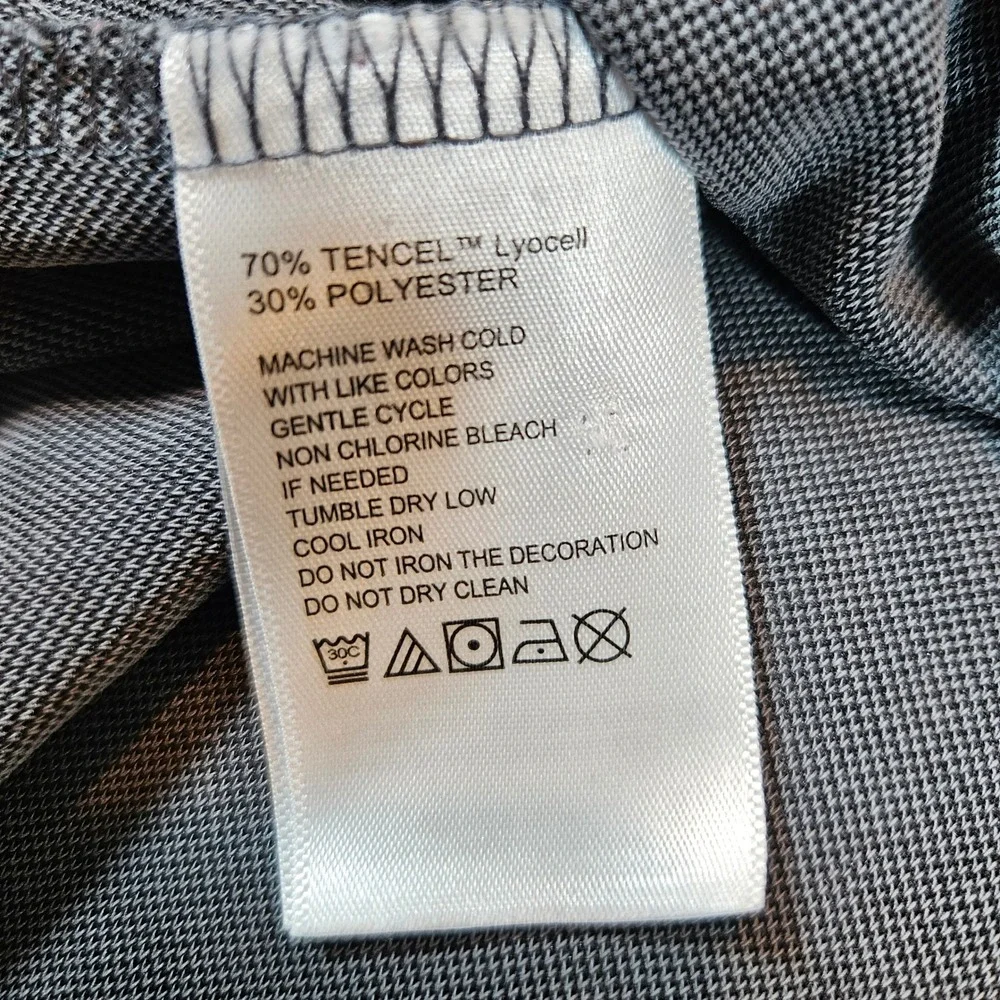 Tommy Bahama Polo Shirt Mens XXL Gray Tencel Blend Short‎ Sleeve Contrast Stitch